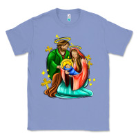 Colony Blue oh holy night  with cross ado Classic Tee - AdoDesignShop