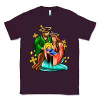 Plum oh holy night  with cross ado Classic Tee - AdoDesignShop