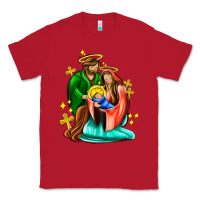 Red oh holy night  with cross ado Classic Tee - AdoDesignShop