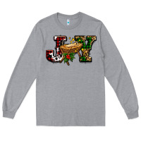 Heather Grey joy with baby jesus ado Long Sleeve Tee - AdoDesignShop