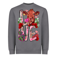 Storm love cow valentine Heavyweight Sweatshirt - RacoonDesign