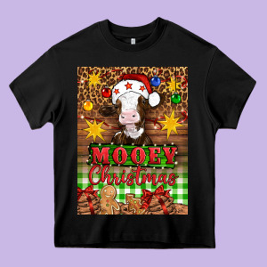 Mooey Christmas Air Freshener Heavy Core Tee Designed By Artiststas