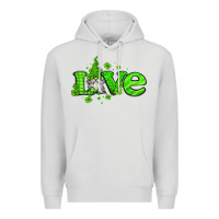 Dove Grey love st patricks gnome Premium Hoodie - Jasminsmagicworld