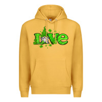 Mustard love st patricks gnome Premium Hoodie - Jasminsmagicworld