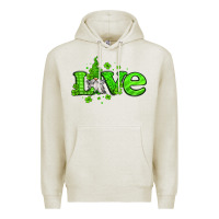 Oatmeal Heather love st patricks gnome Premium Hoodie - Jasminsmagicworld