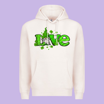 Love St Patricks Gnome Premium Hoodie Designed By Jasminsmagicworld