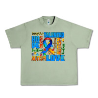 Oil Green autism  words Urban Heavy Tee - AdoDesignShop