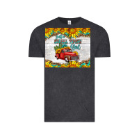 Vintage Black just a small town girl with car Vintage Tee - HRA Design Shop