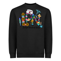 Black lpn licensed practial nurse Heavyweight Sweatshirt - CowhideDigitalArt