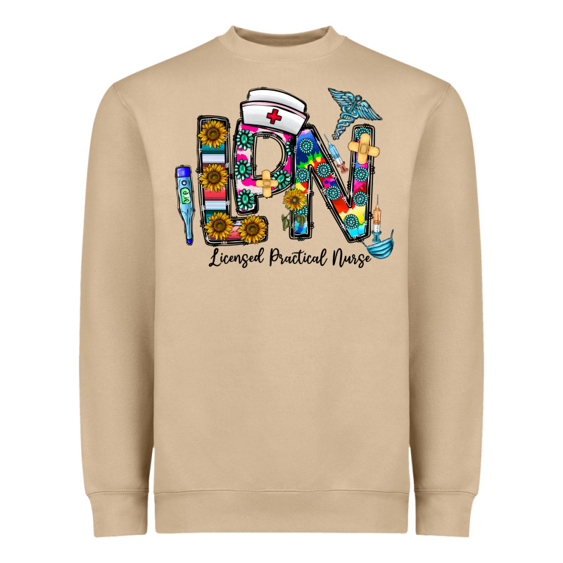 Lpn Licensed Practial Nurse Heavyweight Sweatshirt by CowhideDigitalArt | Teevron