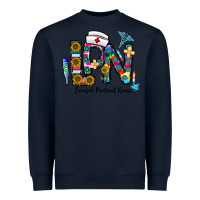 Navy lpn licensed practial nurse Heavyweight Sweatshirt - CowhideDigitalArt
