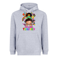 Heather Grey preschool teacher Heavyweight Hoodie - NancyCooperArtShop