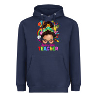 Navy preschool teacher Heavyweight Hoodie - NancyCooperArtShop