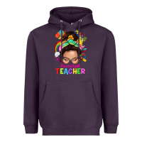 Plum preschool teacher Heavyweight Hoodie - NancyCooperArtShop