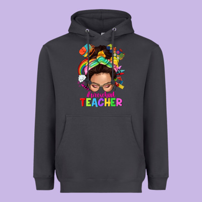 Preschool Teacher Heavyweight Hoodie Designed By Nancycooperartshop