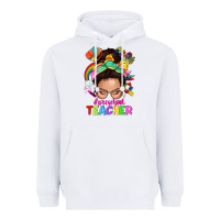 White preschool teacher Heavyweight Hoodie - NancyCooperArtShop