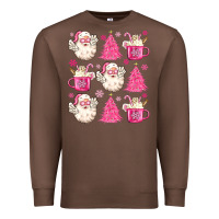 Chestnut retro doodle pink christmas Premium Sweatshirt - MaliasSmallBusiness