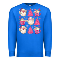 True Royal retro doodle pink christmas Premium Sweatshirt - MaliasSmallBusiness