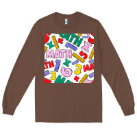 Chestnut math seamless pattern Long Sleeve Tee - BundleAndBundleShop