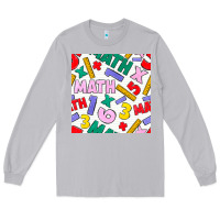 Moon Dust math seamless pattern Long Sleeve Tee - BundleAndBundleShop