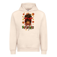 Sandshell december girl christmas afro messy bun Urban Hoodie - texasbilliewilder