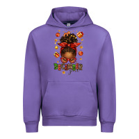 Tulip december girl christmas afro messy bun Urban Hoodie - texasbilliewilder
