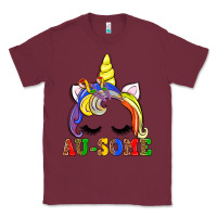 Burgundy autism au some  unicorn Classic Tee - AdoDesignShop