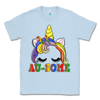 Dusty Blue autism au some  unicorn Classic Tee - AdoDesignShop