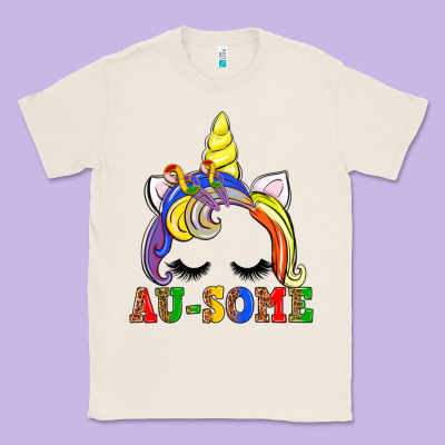 Autism Au Some  Unicorn Classic Tee Designed By Adodesignshop