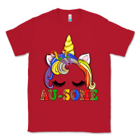 Red autism au some  unicorn Classic Tee - AdoDesignShop