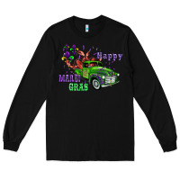 Black mardi gras with truck Long Sleeve Tee - AdoDesignShop