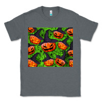 Charcoal Heather halloween pumpkin tumbler Classic Tee - BundleAndBundleShop