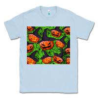 Dusty Blue halloween pumpkin tumbler Classic Tee - BundleAndBundleShop