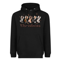 Black howdy christmas Heavyweight Hoodie - MaliasSmallBusiness