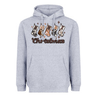 Heather Grey howdy christmas Heavyweight Hoodie - MaliasSmallBusiness