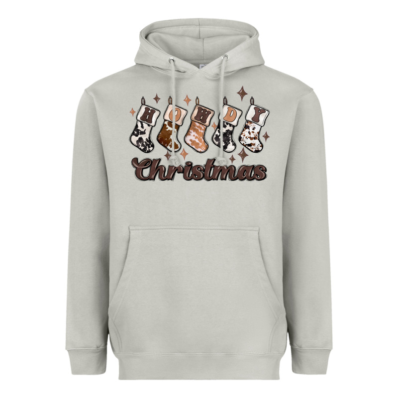 Howdy Christmas Heavyweight Hoodie by MaliasSmallBusiness | Teevron