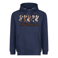 Navy howdy christmas Heavyweight Hoodie - MaliasSmallBusiness