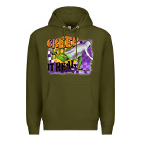 Army Green creep it real Premium Hoodie - BarkalooDesign