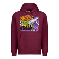 Burgundy creep it real Premium Hoodie - BarkalooDesign