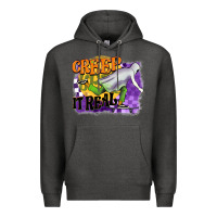 Charcoal Heather creep it real Premium Hoodie - BarkalooDesign