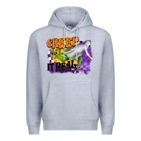 Heather Grey creep it real Premium Hoodie - BarkalooDesign