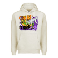Oatmeal Heather creep it real Premium Hoodie - BarkalooDesign