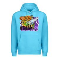 Ocean Blue creep it real Premium Hoodie - BarkalooDesign