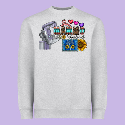 Mammo Technologist Heavyweight Sweatshirt Designed By Cowhidedigitalart