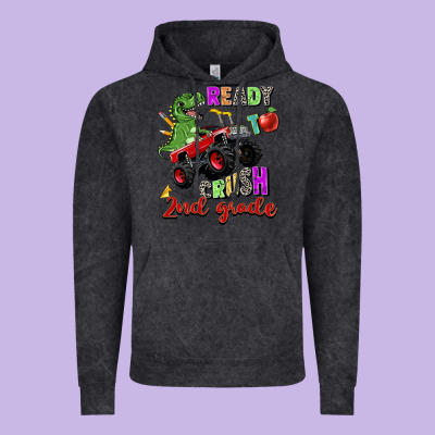 Ready To Crush 2nd Grade Vintage Hoodie Designed By Zillion Design Studio