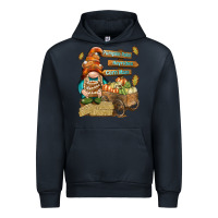 Navy Pumpkin patch hayrides and corn maze Urban Hoodie - NancyCooperArtShop