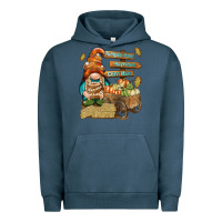 Pigment Midnight Navy Pumpkin patch hayrides and corn maze Urban Hoodie - NancyCooperArtShop