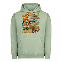 Pigment Oil Green Pumpkin patch hayrides and corn maze Urban Hoodie - NancyCooperArtShop