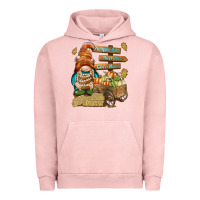 Pigment Salmon Pumpkin patch hayrides and corn maze Urban Hoodie - NancyCooperArtShop