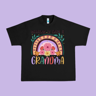 Happiness Is Being A Grandma Urban Heavy Tee Designed By Jahusdesignshop